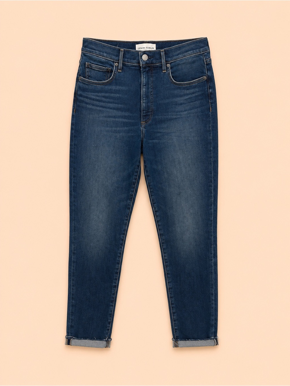 DENIM FORUM LOLA HIGH RISE SKINNY CROP JEANS